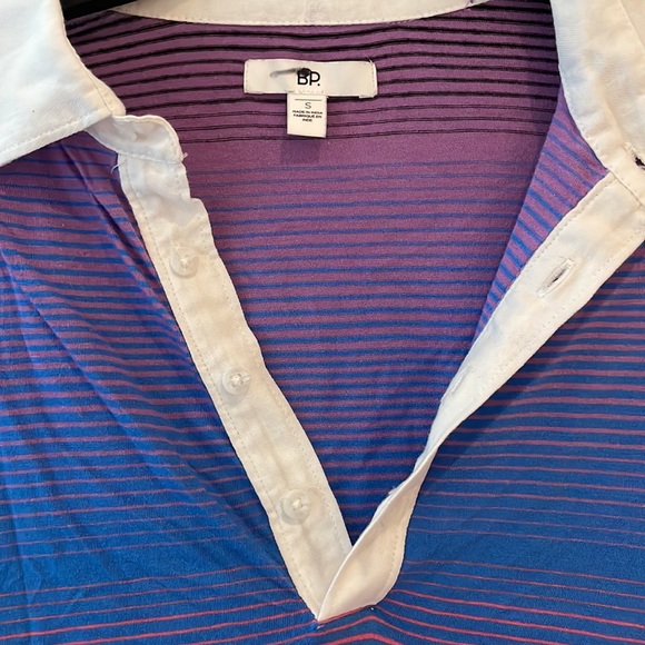 Bp. Be Proud By Bp. Pride Stripe Gender Inclusive Oversize Rugby Shirt - Picture 3 of 13